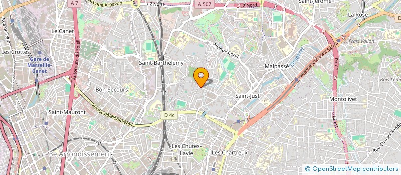 localisation de l'entreprise MONSIEUR ANGELO GUELI  MARSEILLE