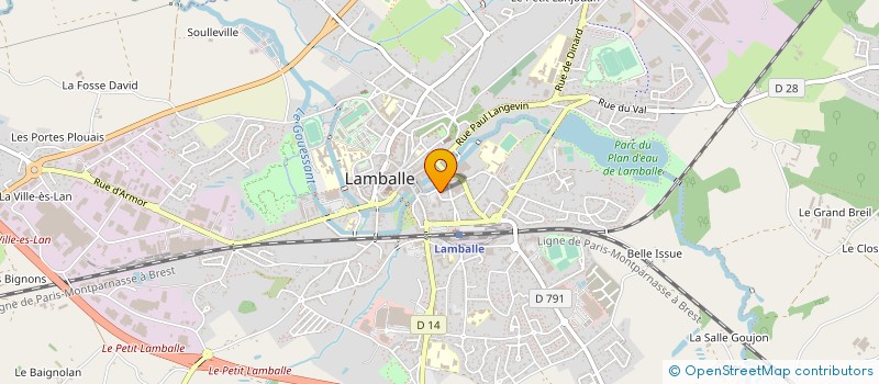 localisation de l'entreprise MONSIEUR ANGELO GUERIN à LAMBALLE-ARMOR