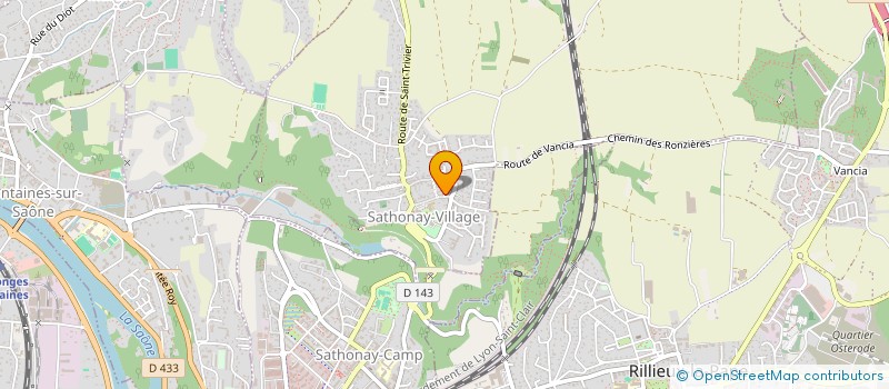 localisation de l'entreprise MONSIEUR ANGELO JACOMETTI  SATHONAY-VILLAGE