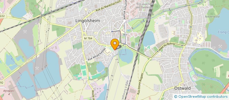 localisation de l'entreprise MONSIEUR ANGELO KRAEMER  LINGOLSHEIM