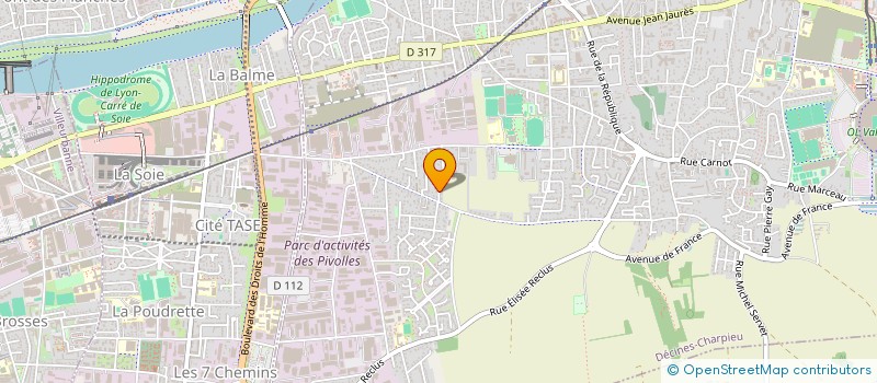 localisation de l'entreprise MONSIEUR ANGELO MANCUSO  DECINES-CHARPIEU