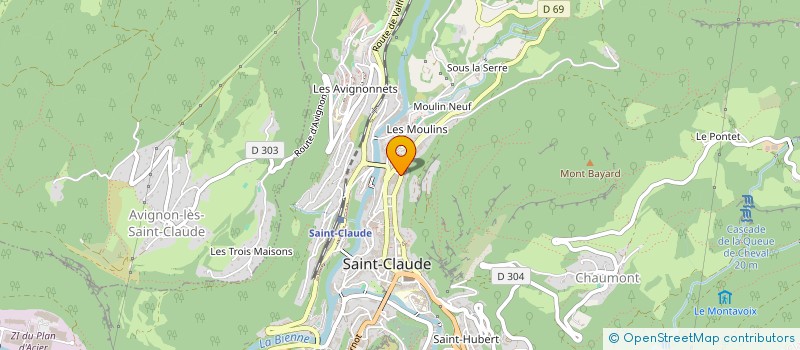 localisation de l'entreprise MONSIEUR ANGELO NASSIVERA à SAINT-CLAUDE