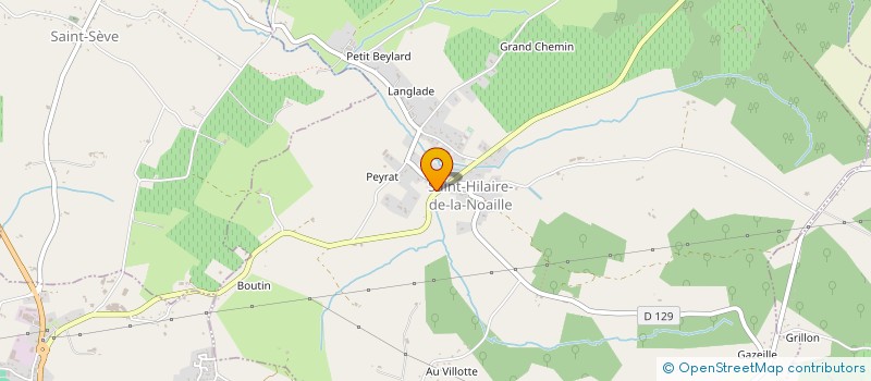 localisation de l'entreprise MONSIEUR ANGELO PERAZZA  ST-HILAIRE-DE-LA-NOAILLE