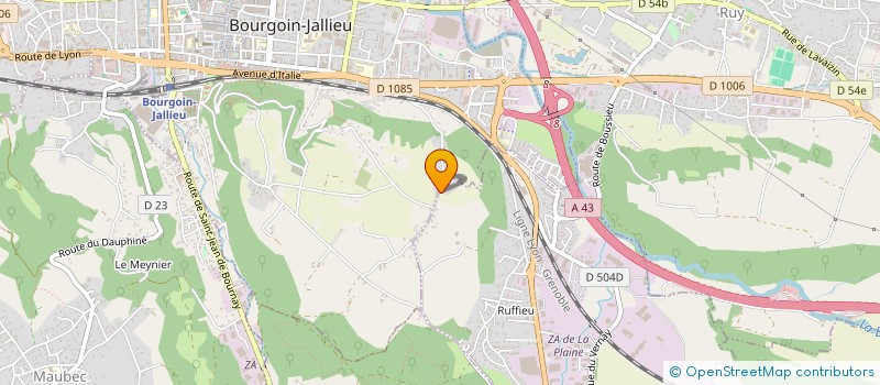 localisation de l'entreprise MONSIEUR ANGELO RAY  LA COTE-SAINT-ANDRE