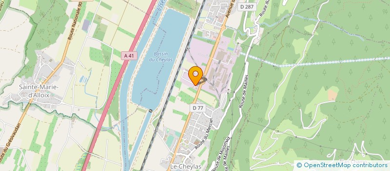 localisation de l'entreprise MONSIEUR ANGELO SABELLA  LE CHEYLAS