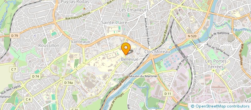 localisation de l'entreprise MONSIEUR ANGELO TILAHIMENA à LIMOGES