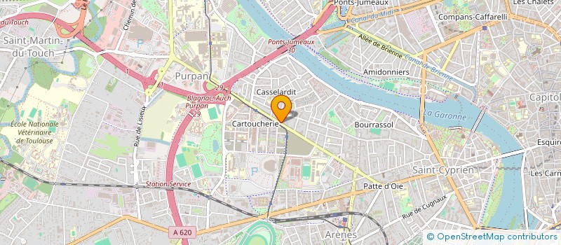 localisation de l'entreprise MONSIEUR ANGUS MARTIN  CAZES-MONDENARD