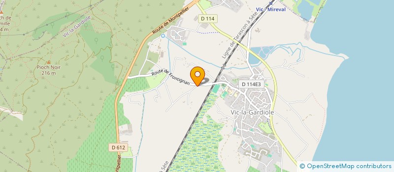 localisation de l'entreprise MONSIEUR ANGY BALLOTTA  VIC-LA-GARDIOLE