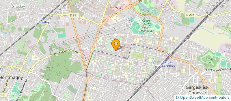 localisation de l'entreprise MONSIEUR ANHAR HUSSAIN  SARCELLES