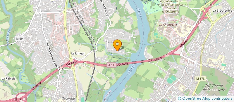 localisation de l'entreprise MONSIEUR ANHONY BRIAND à LA CHAPELLE-SUR-ERDRE