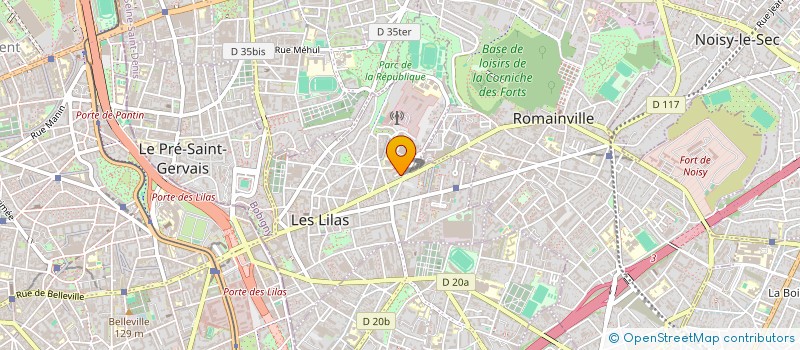 localisation de l'entreprise MONSIEUR ANI OREGA à LES LILAS