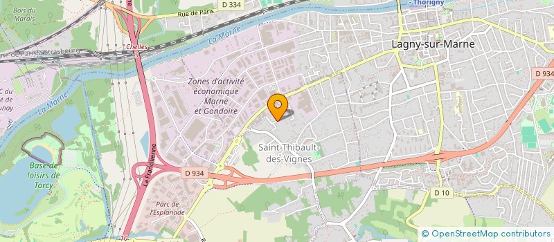 localisation de l'entreprise MONSIEUR ANIBAL PENA à THORIGNY-SUR-MARNE