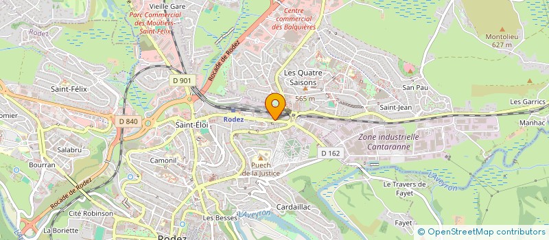 localisation de l'entreprise MONSIEUR ANIBAL RAMOS DOS SANTOS SILVA à RODEZ