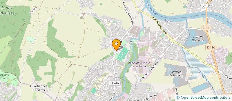 localisation de l'entreprise MONSIEUR ANICET AKAMBY HOUDETON  CHAVANOZ