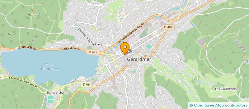 localisation de l'entreprise MONSIEUR ANICET CLAUDON à GERARDMER