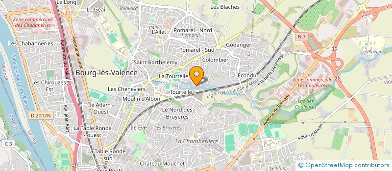 localisation de l'entreprise MONSIEUR ANICET DALLY à BOURG-LES-VALENCE