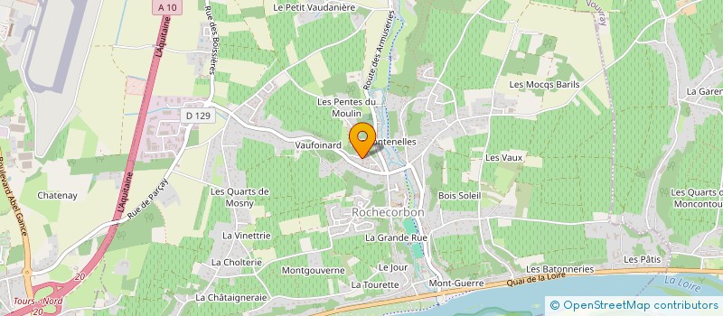 localisation de l'entreprise MONSIEUR ANICET DEBIEN  ROCHECORBON