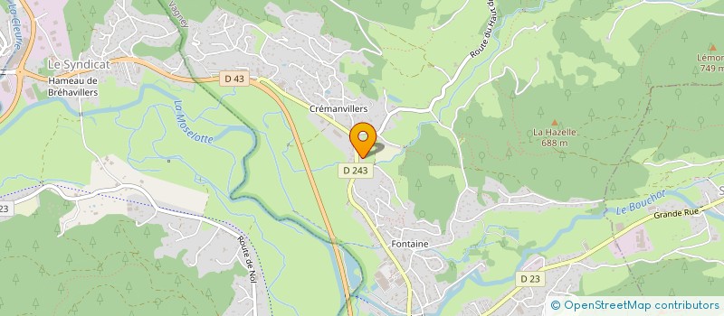 localisation de l'entreprise MONSIEUR ANICET FOURNIER  VAGNEY