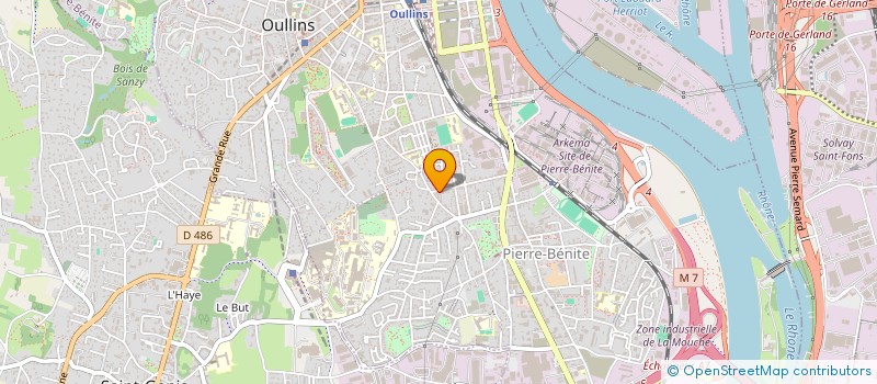 localisation de l'entreprise MONSIEUR ANICET GUEHI  OULLINS-PIERRE-BENITE