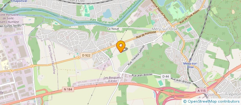 localisation de l'entreprise MONSIEUR ANICET HERMANNE SAMBA-MANIENZ  MERY-SUR-OISE