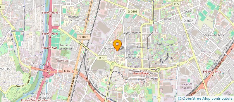 localisation de l'entreprise MONSIEUR ANICET JACOB  GRENOBLE