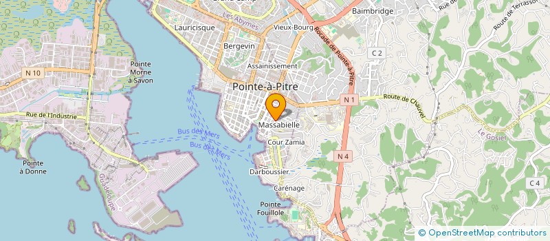 localisation de l'entreprise MONSIEUR ANICET PATAY à POINTE-A-PITRE