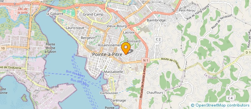 localisation de l'entreprise MONSIEUR ANIEL VILSAINT à LES ABYMES