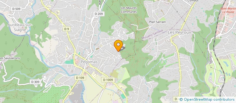 localisation de l'entreprise MONSIEUR ANIELLO AGRESTA  PEGOMAS