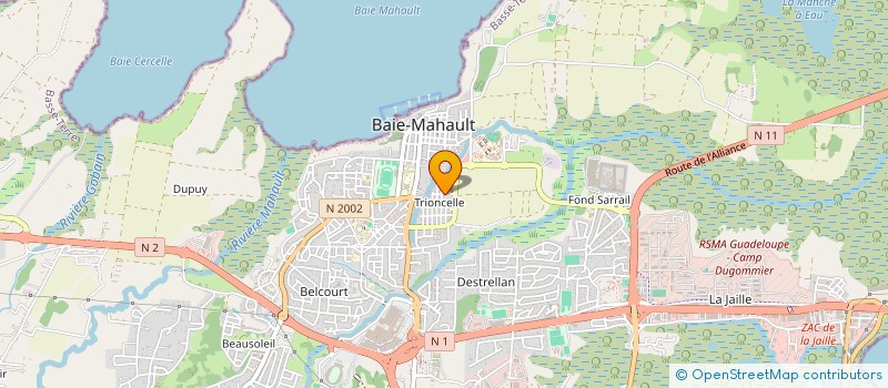 localisation de l'entreprise MONSIEUR ANIL JOLY  BAIE-MAHAULT