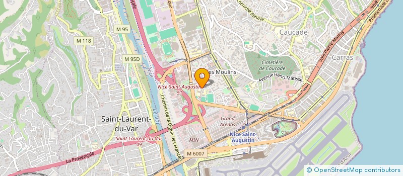 localisation de l'entreprise MONSIEUR ANILCONE DA VEGA SILVA à NICE