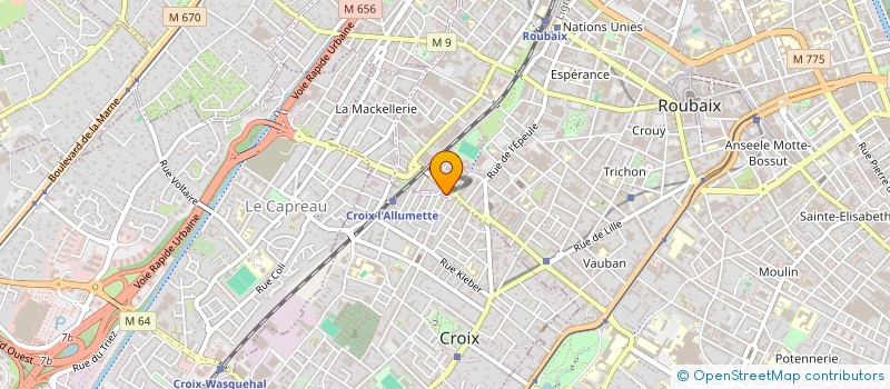 localisation de l'entreprise MONSIEUR ANILTON ALVES LOPES  ROUBAIX