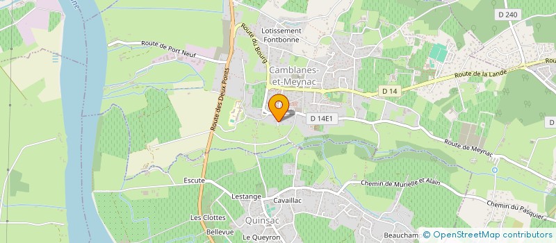 localisation de l'entreprise MONSIEUR ANINIET LANGANGOUET BIGNOUMBA  CAMBLANES-ET-MEYNAC