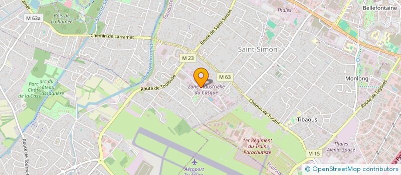 localisation de l'entreprise MONSIEUR ANIS BELHADI  CUGNAUX