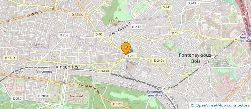 localisation de l'entreprise MONSIEUR ANIS CHAHBANE  VINCENNES