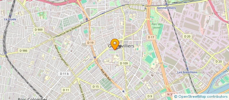 localisation de l'entreprise MONSIEUR ANIS CHIKA  GENNEVILLIERS