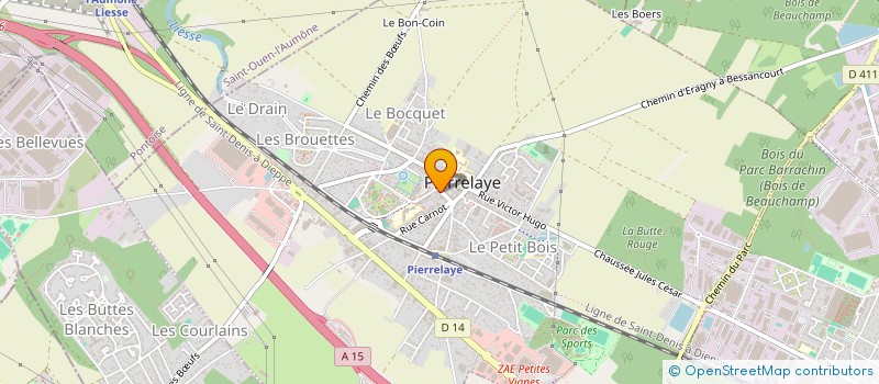 localisation de l'entreprise MONSIEUR ANIS HADIJ  PIERRELAYE