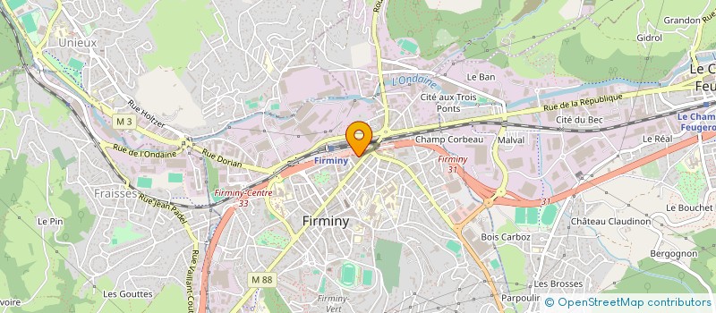 localisation de l'entreprise MONSIEUR ANIS JERFEL  FIRMINY