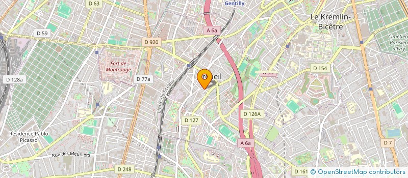 localisation de l'entreprise MONSIEUR ANIS MABARKI  ARCUEIL