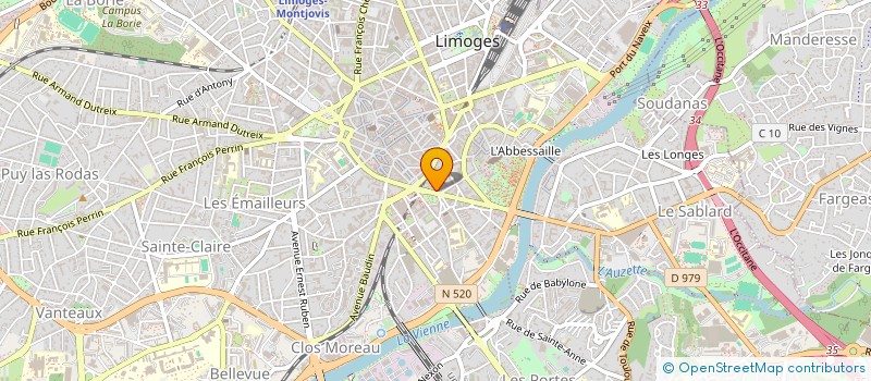 localisation de l'entreprise MONSIEUR ANIS OUFRID à LIMOGES