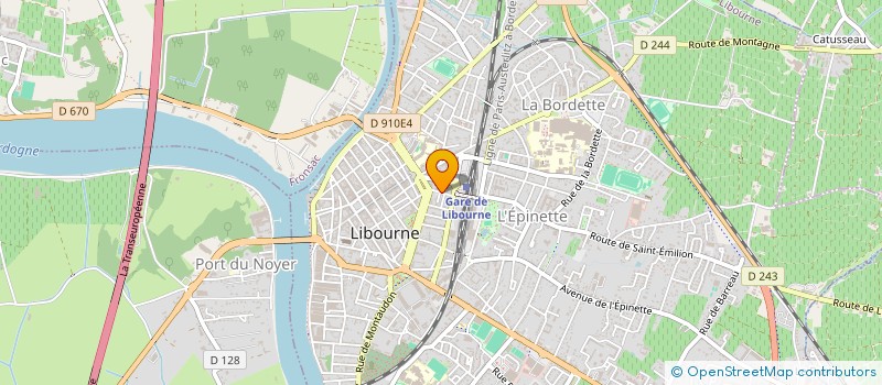 localisation de l'entreprise MONSIEUR ANIS SAOUDI  LIBOURNE