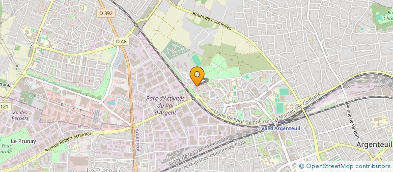 localisation de l'entreprise MONSIEUR ANISS BELLAHOUEL  ARGENTEUIL