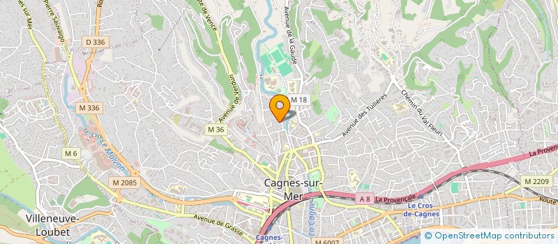 localisation de l'entreprise MONSIEUR ANISS LALAMI à CAGNES-SUR-MER