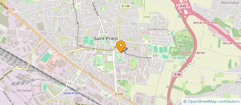 localisation de l'entreprise MONSIEUR ANISSE MOKHBI  SAINT-PRIEST