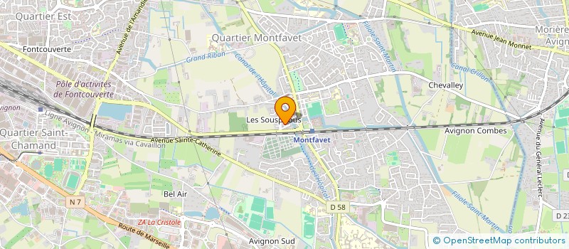 localisation de l'entreprise MONSIEUR ANISSE RHEZOUANE  AVIGNON