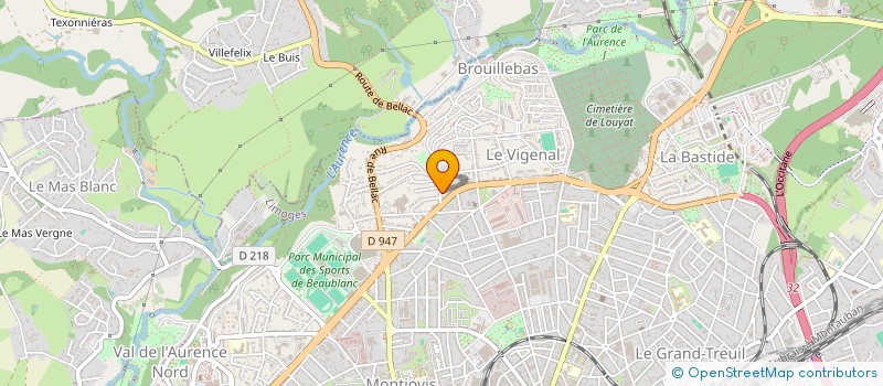localisation de l'entreprise MONSIEUR ANLIDDINE MAJANI à LIMOGES