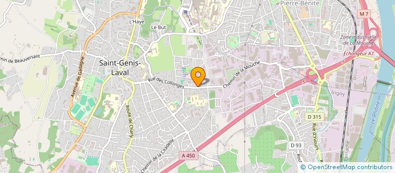 localisation de l'entreprise MONSIEUR ANLIDINE MADI  SAINT-GENIS-LAVAL