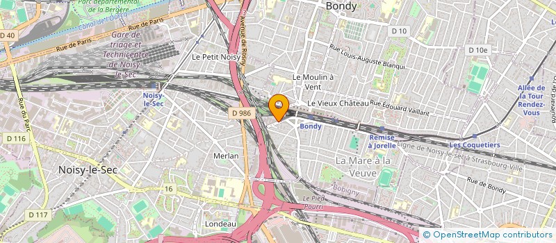 localisation de l'entreprise MONSIEUR ANLIOU KONE  BONDY