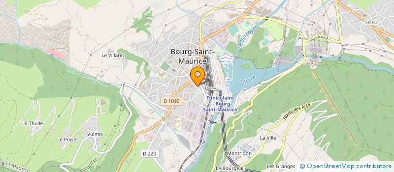localisation de l'entreprise MONSIEUR ANMDRE BEGUIN à BOURG-SAINT-MAURICE