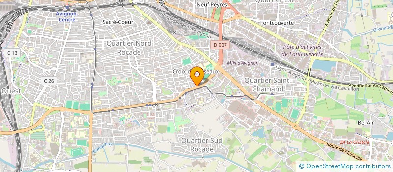 localisation de l'entreprise MONSIEUR ANNASSE BENTEKOUK  AVIGNON