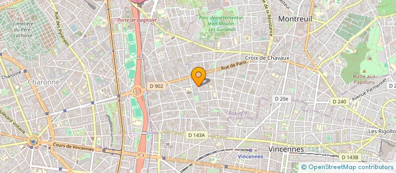 localisation de l'entreprise MONSIEUR ANNE GREBERT à MONTREUIL